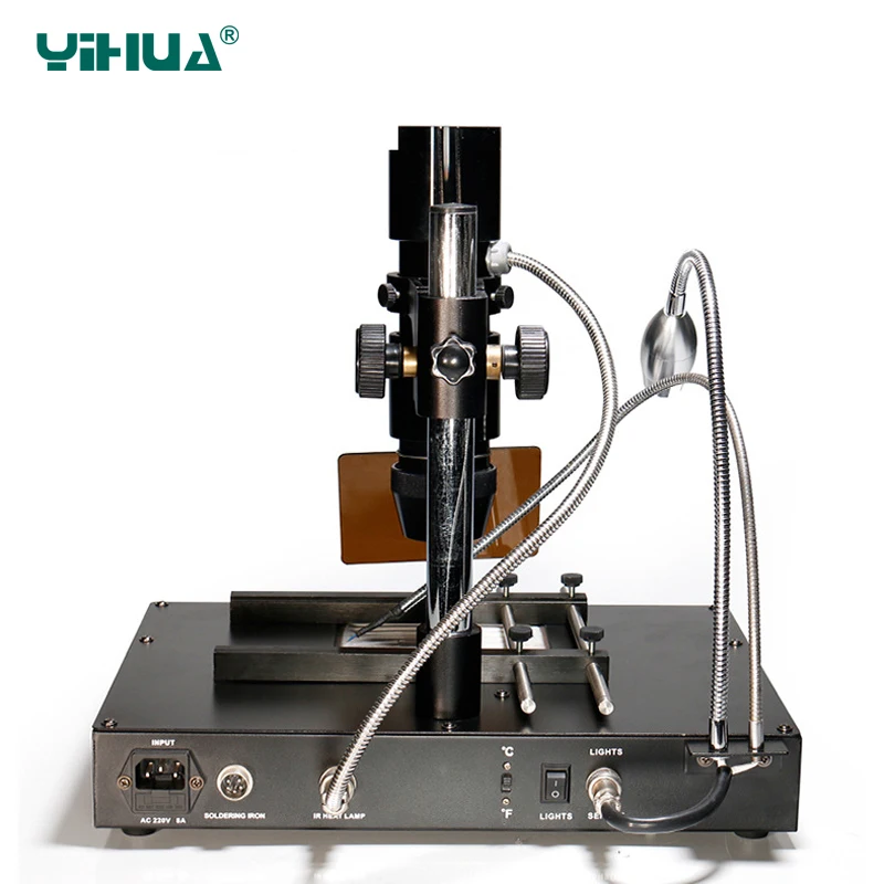 YIHUA 1000A паяльная станция инфракрасной паяльной станции паяльник для подключения