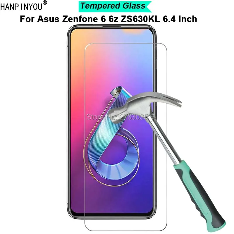 Ультратонкое закаленное стекло для Asus Zenfone 6 6z ZS630KL 4 дюйма твердость 9H 2.5D защитная