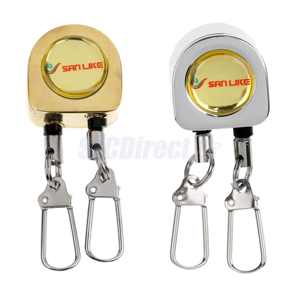 

Fly Fishing Double Zinger Retractor Pin Clip Easy Attach to Vest Backpack