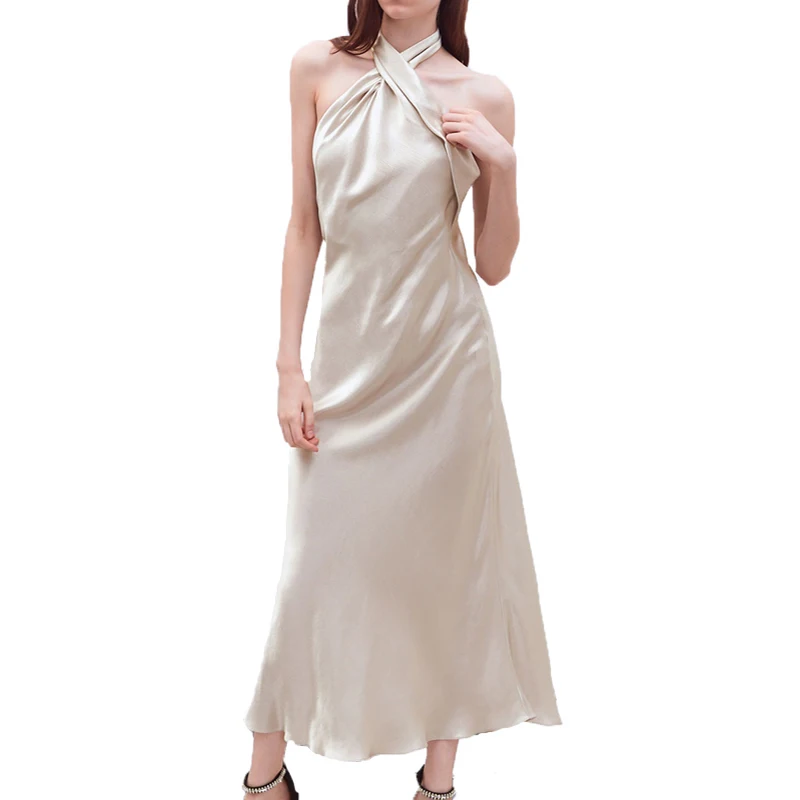 

Summer dress 2019 casual off shoulder dress white maxi dress sleeveless womens clothing halter dress women vestidos