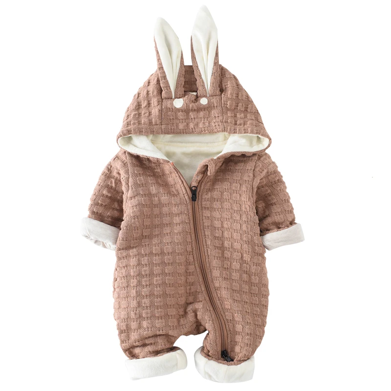 

2018 Tosleo Rabbit Hooded Baby Rompers Newborn Clothes High Quality Spring Hooded Clothing Kids Spring Jumpsuits Baby Overall