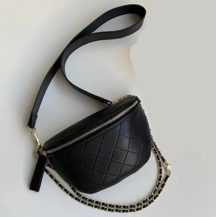 

2019 new Genuine Leather Crossbody Messenger Shoulder Bags Fanny Pack Chest Waist Belt Handbags