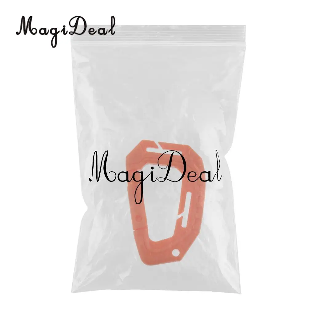 MagiDeal Light Weight Spring Snap Gear Clip Carabiner Clips Utility Hooks Backpack Hanging Buckle for Camping Hiking Fishing