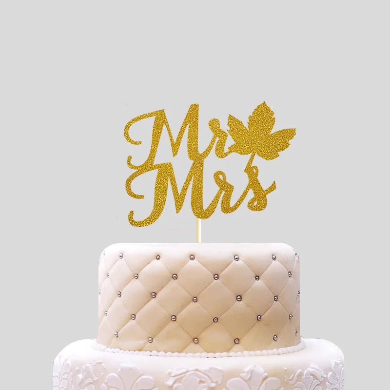 Свадебный торт Топпер MR MRS невеста жених торт кекс топперы флаги прекрасный свадебный торт стенд украшения свадебные вечерние принадлежности - Цвет: style 25