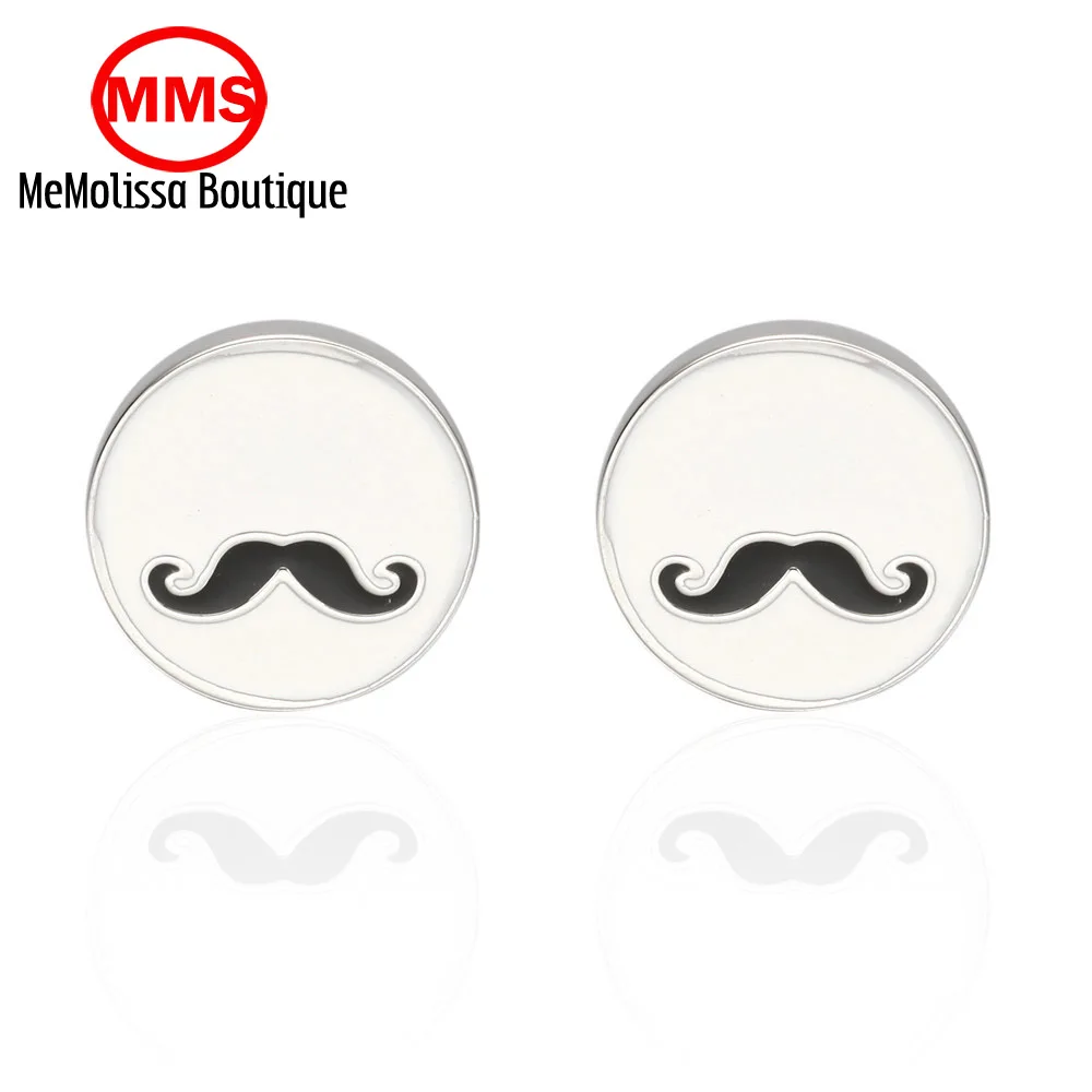 MeMolissa 2017 Free Shipping Mustache Cufflinks Beard Cuff links Glass link Shirt For Mens | Украшения и аксессуары