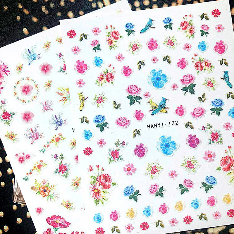 

Newest SOLONAIL designs 3d nail art sticker decal Little FLOWER MAGICO nail art decal tools