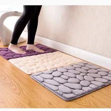 3D коврик для ванной, галька, натуральный Sbr резиновый коврик для ванной, с эффектом памяти, хлопок, супер абсорбент