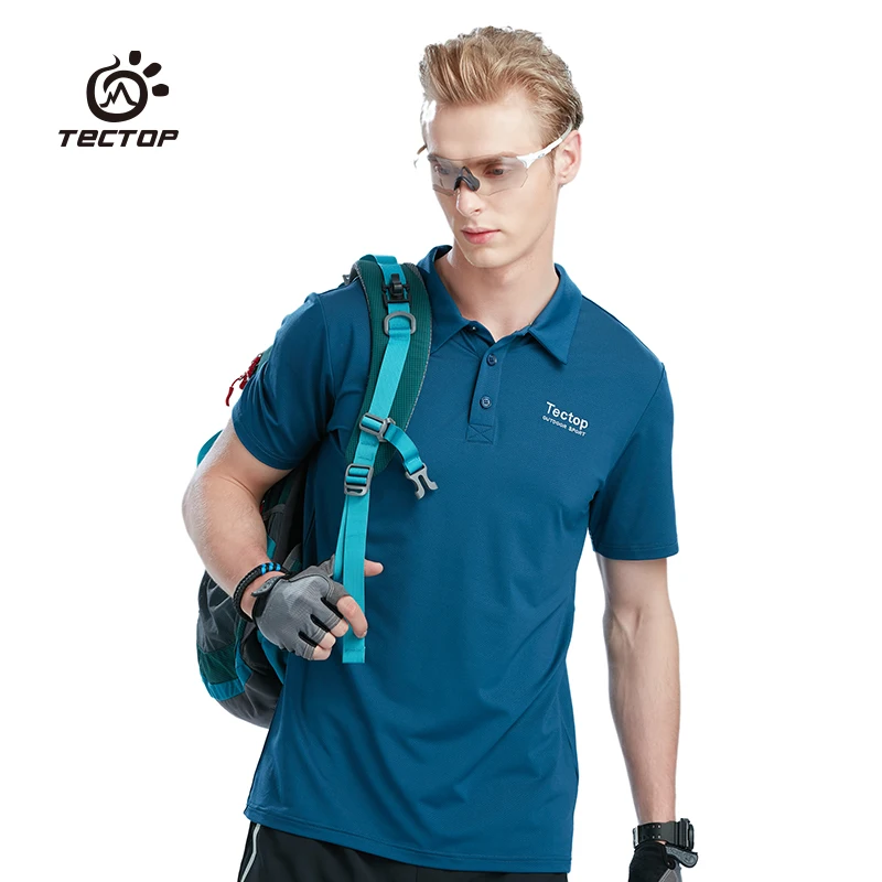 Летняя мужская футболка Tectop с коротким рукавом подходящие топы быстросохнущие