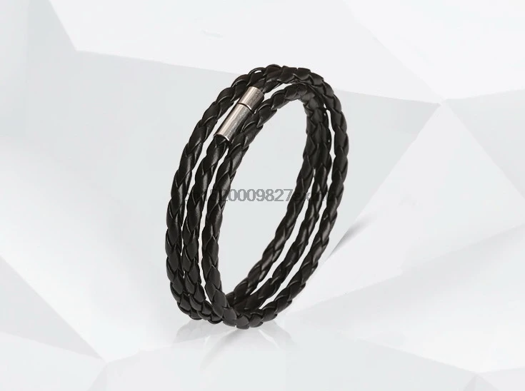 600 шт. BlackRetro обёрточная бумага длинный кожаный браслет для женщин и мужские браслеты модные Sprot цепи звеньевой браслет с брелоком