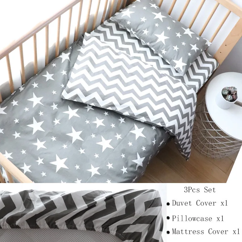 Best Nordic Striped Star Crib Bedding Set With Bumper 2023