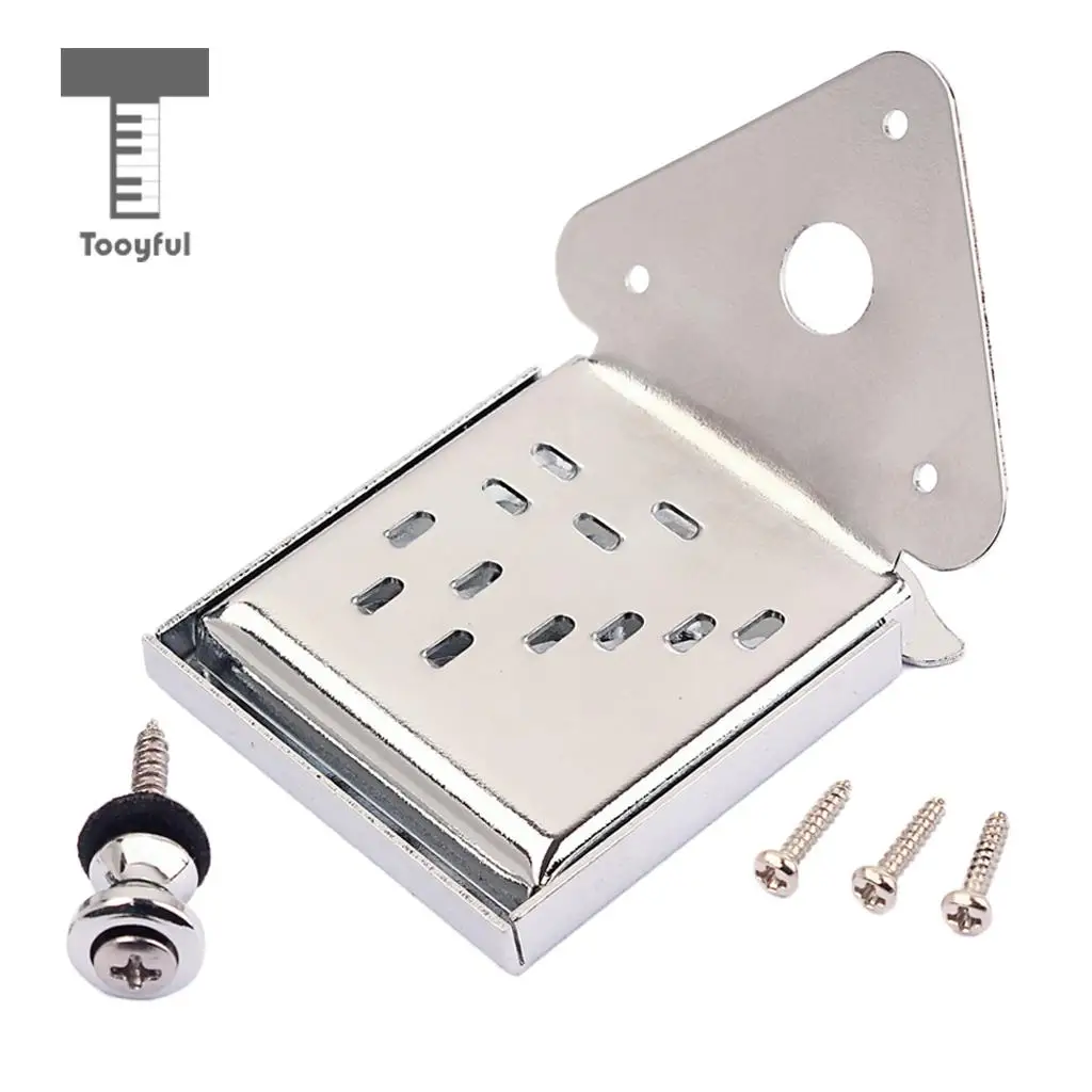 Tooyful 8/10/12 String Mandolin Tailpiece w/ Pick for Cigar Box Guitar Replacements