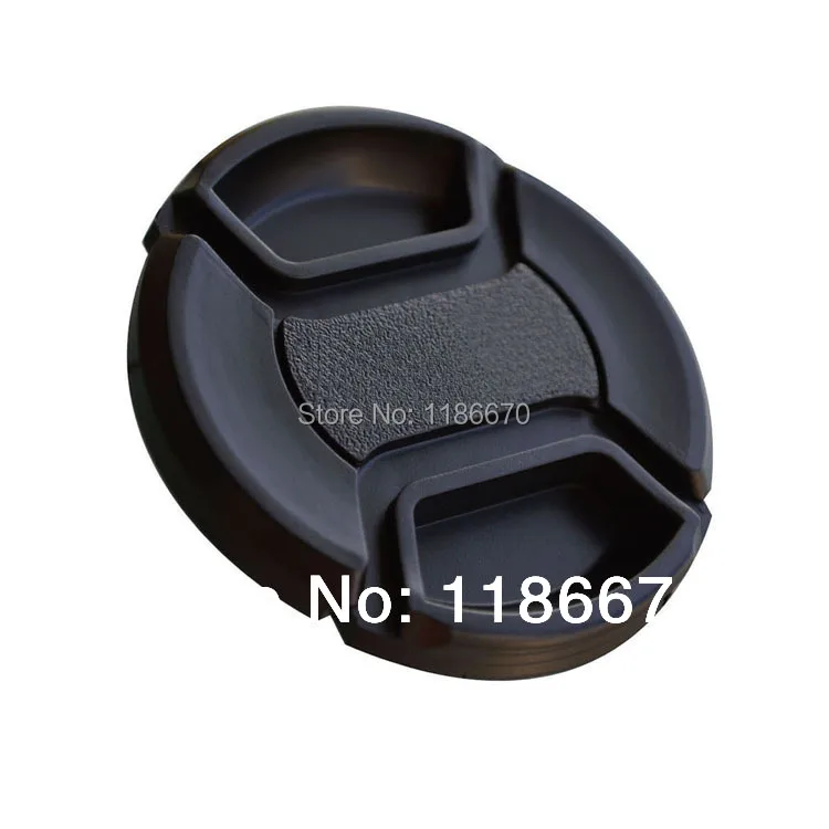 

1Pcs 55mm 55 mm Center Pinch Snap-On Front Lens Cap Cover +Cord For Canon Nikon DSLR Digital SLR Camera Lens Hood Filter Filters