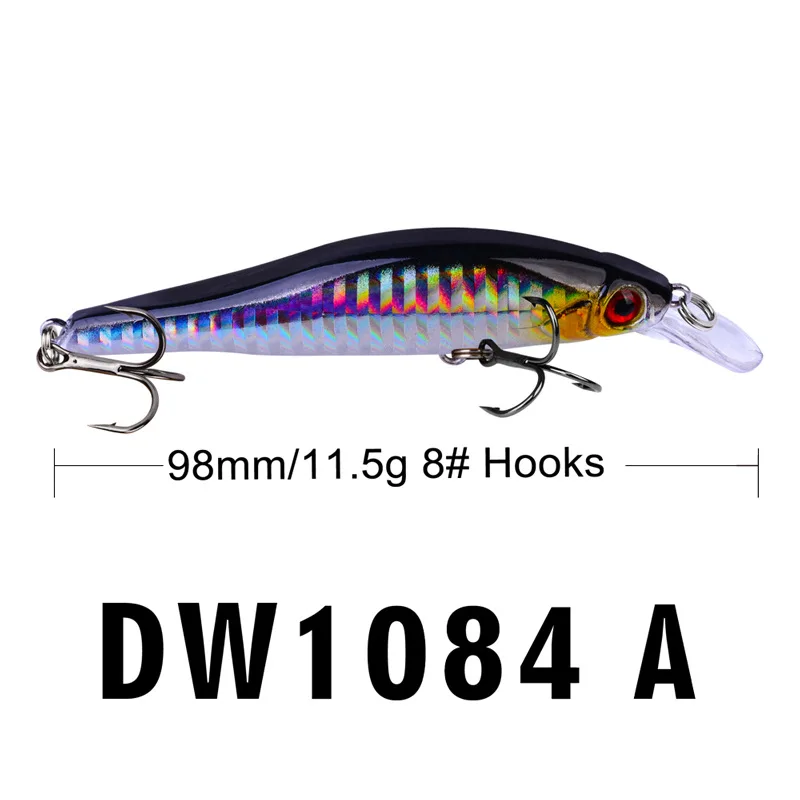

11.5g 98mm MINNOW Wobbler Suspend Jerkbait Fishing Lure