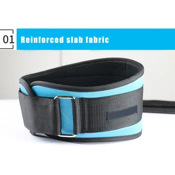 

Men Waist Support Belt Adjustable for Deep Squat Weight Lifting Sports Training TK-ing