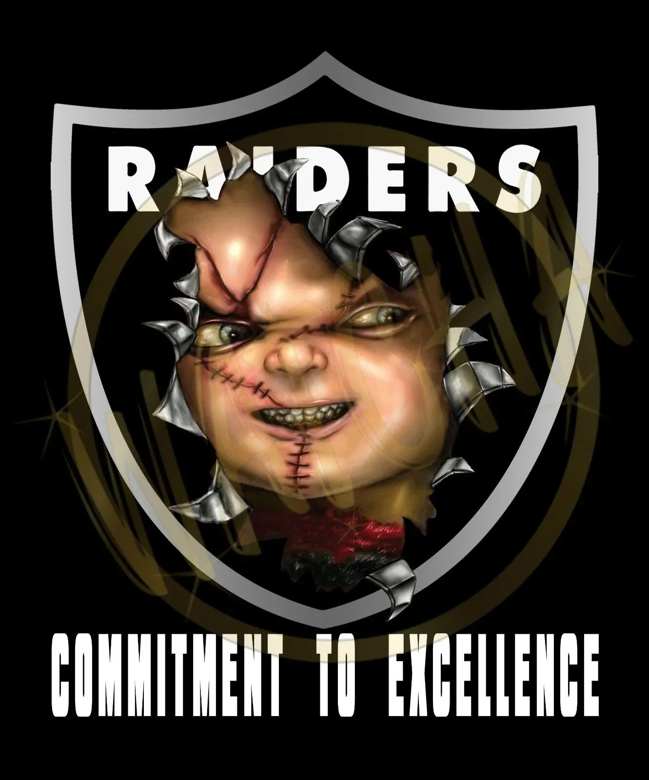 

Raiders Shield Jon Gruden "Chucky" Men's T-Shirts
