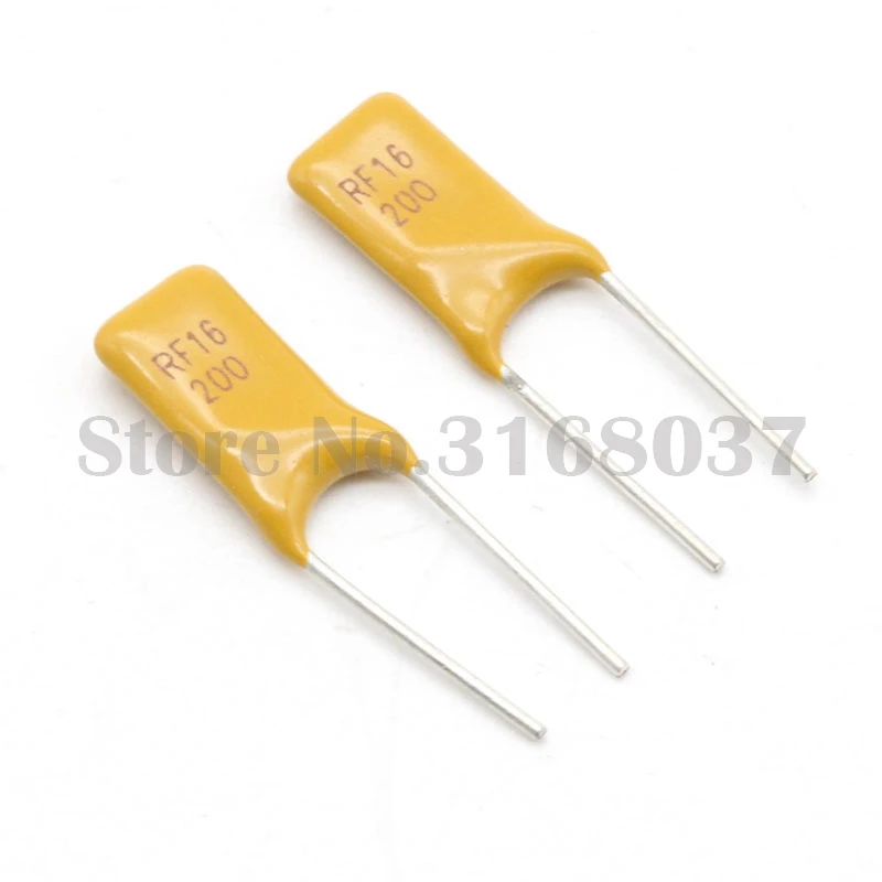 

50PCS PPTC Resettable Fuse 16V 2A 2000mA Pitch 5mm DIP Type