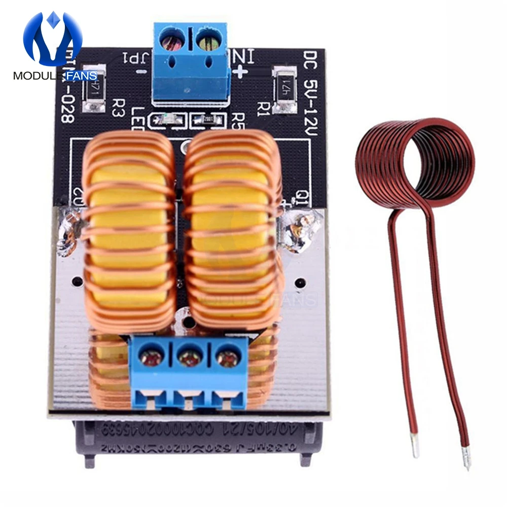 DC 5V 12V 120W Mini ZVS индукционный нагревательный модуль Tesla Jacobs лестница без метчиков с