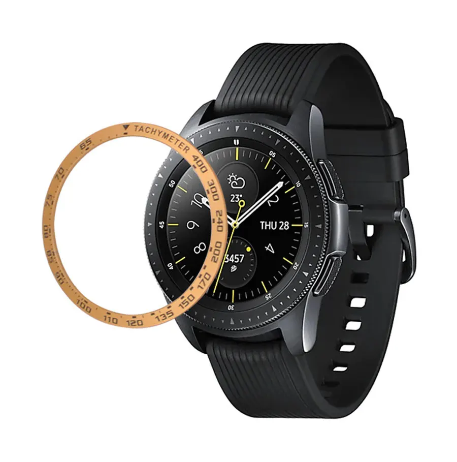 Металлический ободок стиль для samsung Galaxy Watch 46 мм/42 мм чехол gear S3 Frontier/классическая спортивная клеющаяся крышка ремешок аксессуары