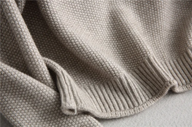 INNASOFAN свитер женский осенне-зимний толстый свитер Однотонный свитер в европейском и американском стиле с воротником средней длины и длинными рукавами