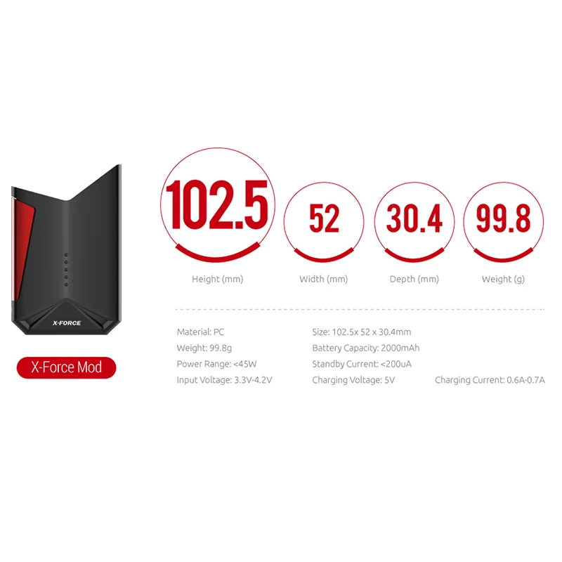 Vape SMOK X Force Kit Vaporizador с аккумулятором 2000 мАч электронная сигарета VS ручка 22cigarro