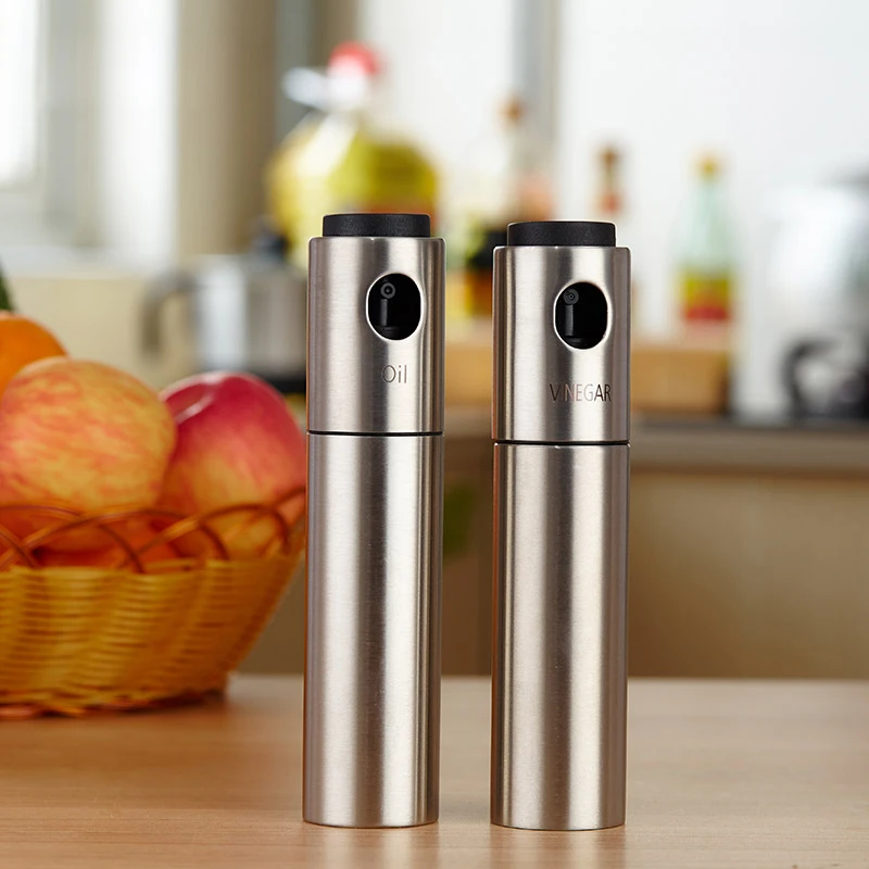 Stainless Steel Olive Mister Oil Spray Pump Fine Bottle Oil Sprayer Pot