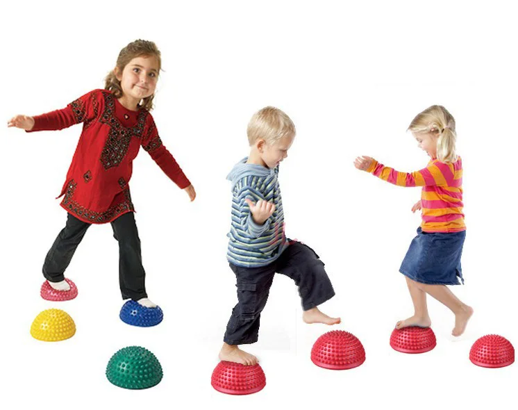 

Gym Pilates Sport Fitness Balls Inflatable Half Sphere Yoga Balls PVC Massage Fitball Exercises Trainer Balancing Ball