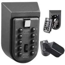 Блокировочные ящики для хранения сейф с ключом алюминиевый сплав настенный дом безопасности Пароль безопасности с кодом LC