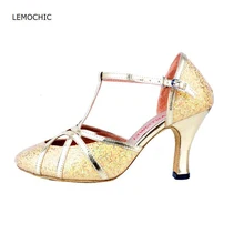 LEMOCHIC newest pole latin samba tango ballroom dance adult female models good quality performance arena classical dancing shoes