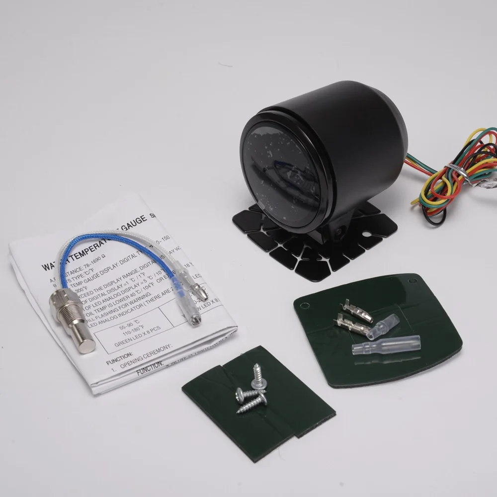 2015 neue EPman racing 52mm Smoked LED Digital Wasser Temperatur Temp Meter mit Sensor halterung Für Scion HU-GA50WAT 2015 neue EPman racing 52mm Smoked LED Digital Wasser Temperatur Temp Meter mit Sensor halterung Für Scion HU-GA50WAT