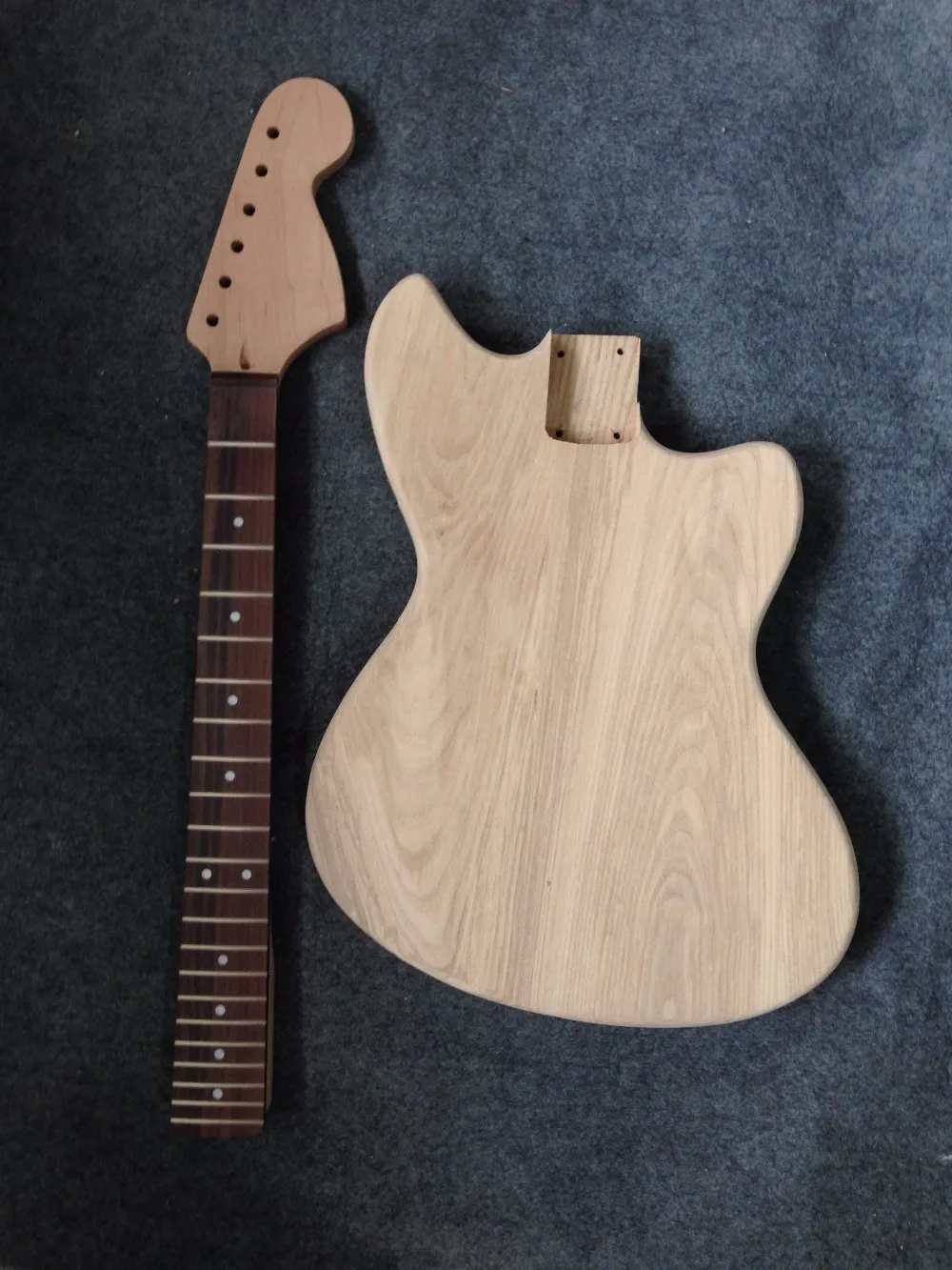 Factory sell ASH body Jaguar guitar kits /unfinished guitar no including parts bighead headstock