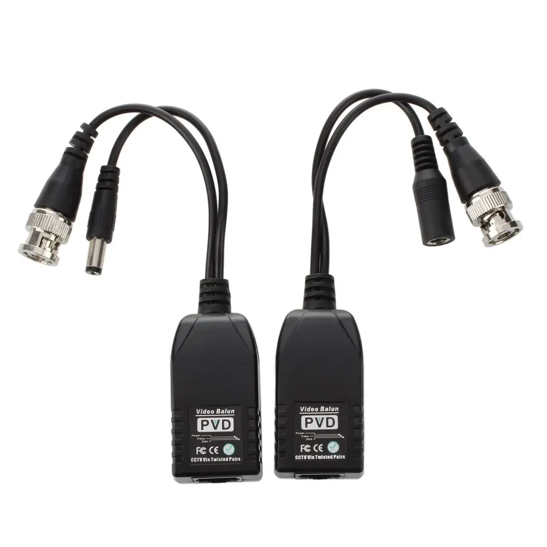 Pair Transmitter Receiver Cable UTP RJ45 Passive Video Balun for CCTV