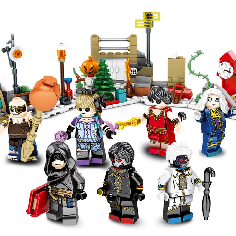 

SLPF Children Building Blocks Toy Dolls 8 Fit Snow Army Factory Spell Inserting Plastic Diy Assemble Kids Toys Compatible I02