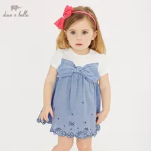 DBM10423 dave bella summer baby girl's princess bow dress children party wedding dress kids infant lolital clothes DBM10423 dave bella summer baby girl's princess bow dress children party wedding dress kids infant lolital clothes