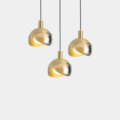 

Nordic Design Rose Gold Glass Ball Pendant Light Creative Design Aisle Living Room Bedside Dinner Decro Led Light Fixtures