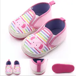 Милые ботиночки для младенца мягкая подошва младенцев девочек Фрист ходок малышей хлопок кроватки обувь