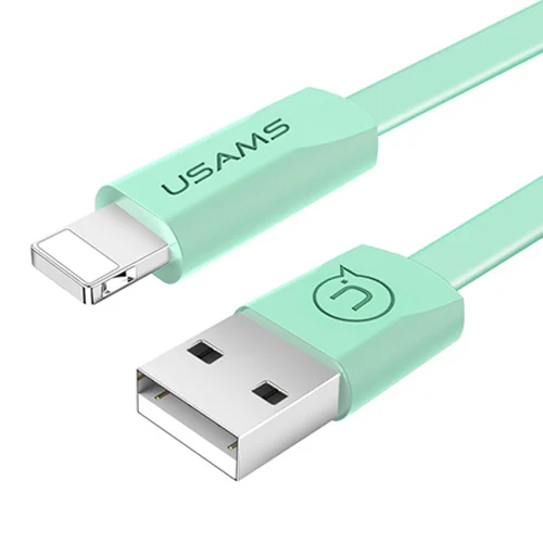 10 шт./партия Usb кабель для iPhone 7, USAMS 2A кабель для быстрой зарядки для iPhone X 8 7 6 USB Дата кабель светильник usb кабель для синхронизации данных - Цвет: Зеленый