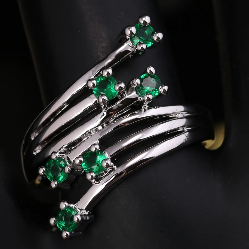 Gallant Green Zircon Multigems Gems 925 Sterling Silver Jewelrys