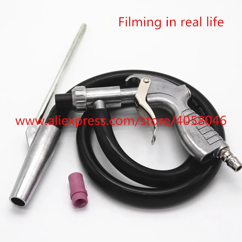 

High quality Abrasive Air Sand Blasting Gun kit 1 Ceramic Nozzle 1 Steel Nozzle 1 Sand Suction Pipe Industrial Sandblasting Gun