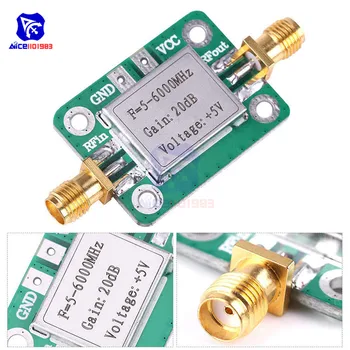 

LNA 5 -6000MHz RF Broadband Gain 20dB Low Noise Amplifier Module with Shielding Shell for Shortwave FM TV Audio Amplifier Board