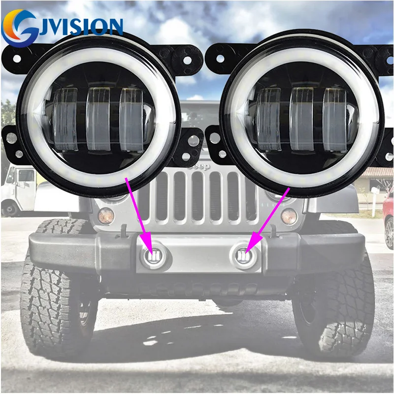 4 INCH 30W LED fog light for Jeeps Wrangler JK LED Fog Lamps Bulb Auto