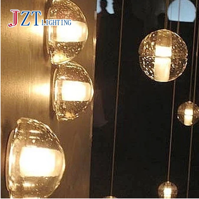 T Simple Creative Fashion Wall Lamps LOFT Retro Modern Glass Ball Lights LED Chip Balcony Bedroom Home Lighting | Лампы и освещение