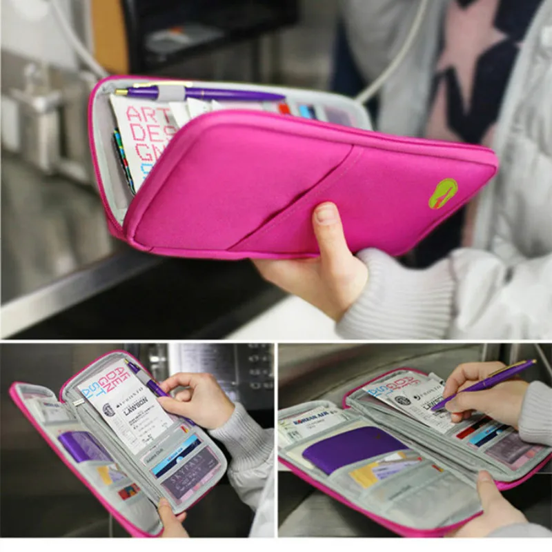 

Travel Wallets with Passport Cover Holder Fashion Design Cheap Credit Card HolderPassport Wallets Travel Document Organizer Bag