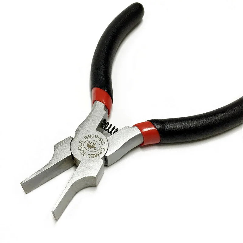 

5" Flat Nose Plier No Teeth Ultrathin Jewelry Plier Press Pliers Crimping Tool Multitool Alicates Ferramenta