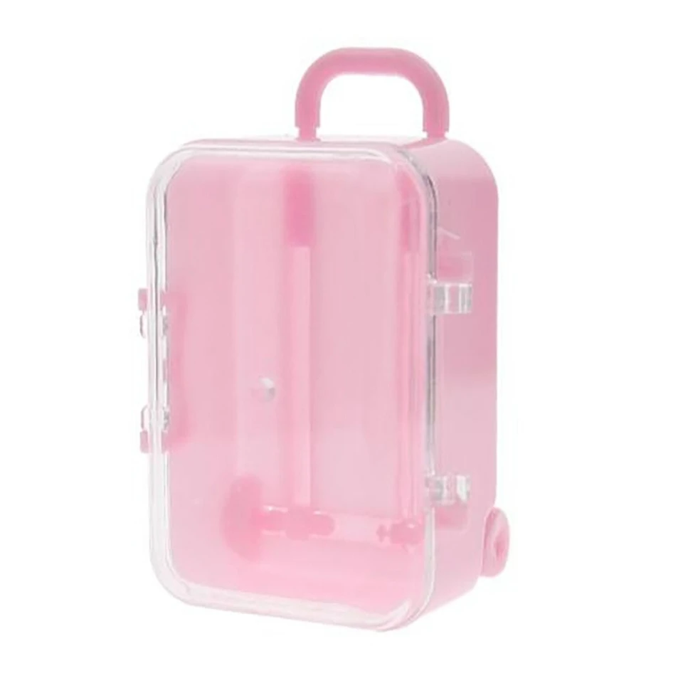 pink mini suitcase