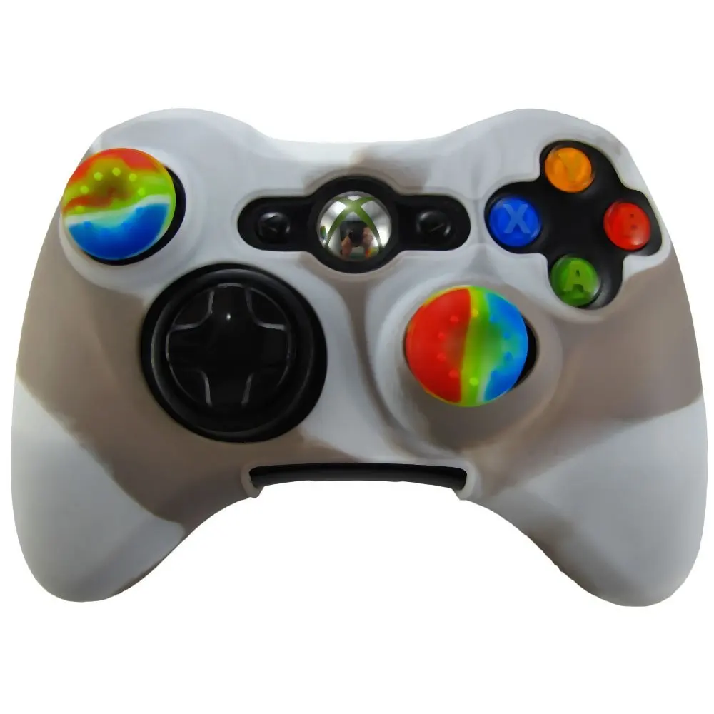 For Xbox 360 Controller Camouflage Soft Silicone Rubber Protective Case
