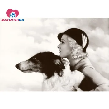 

Diamond embroidery full gear Beauty Animal Dog art rhinestones painting mosaic diamond embroidery crystals diamant painting