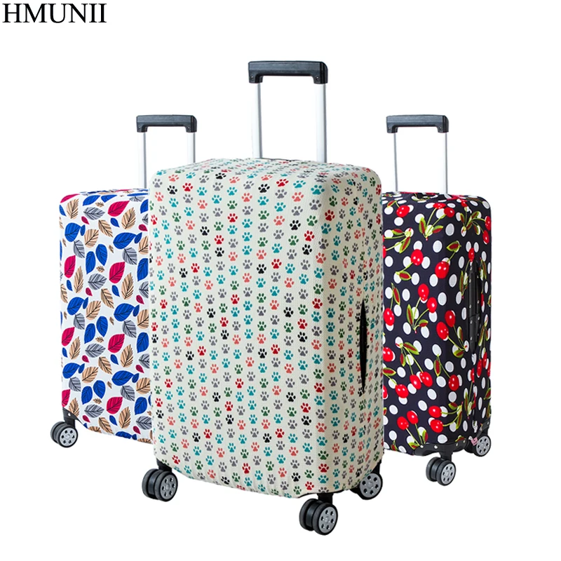 

HMUNII Luggage Protective Cover For 18 to 30 inch Trolley suitcase Elastic Dust Bags Case Travel Accessories Supplies Item A1-16