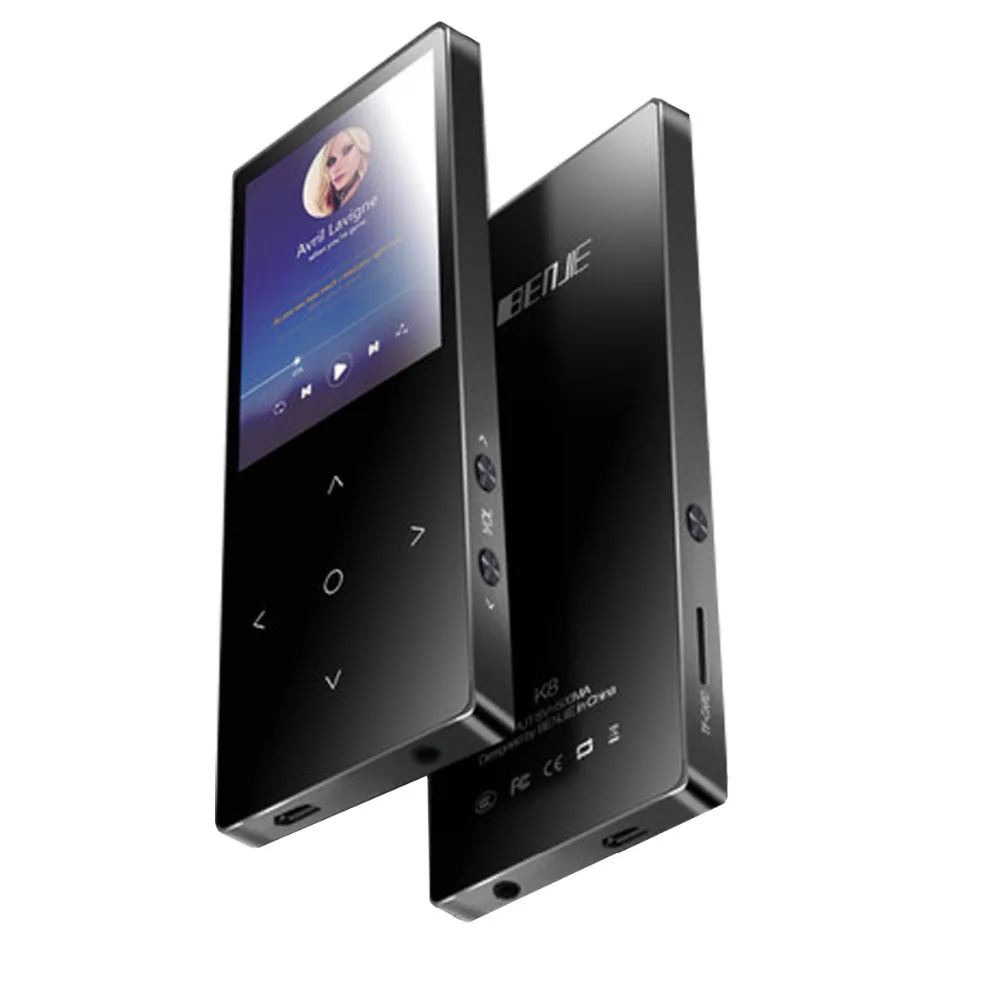 2018 BENJIE Bluetooth MP3 плеер 8G 1 8 дюймов Sreen металлический корпус HIFI без потерь динамик