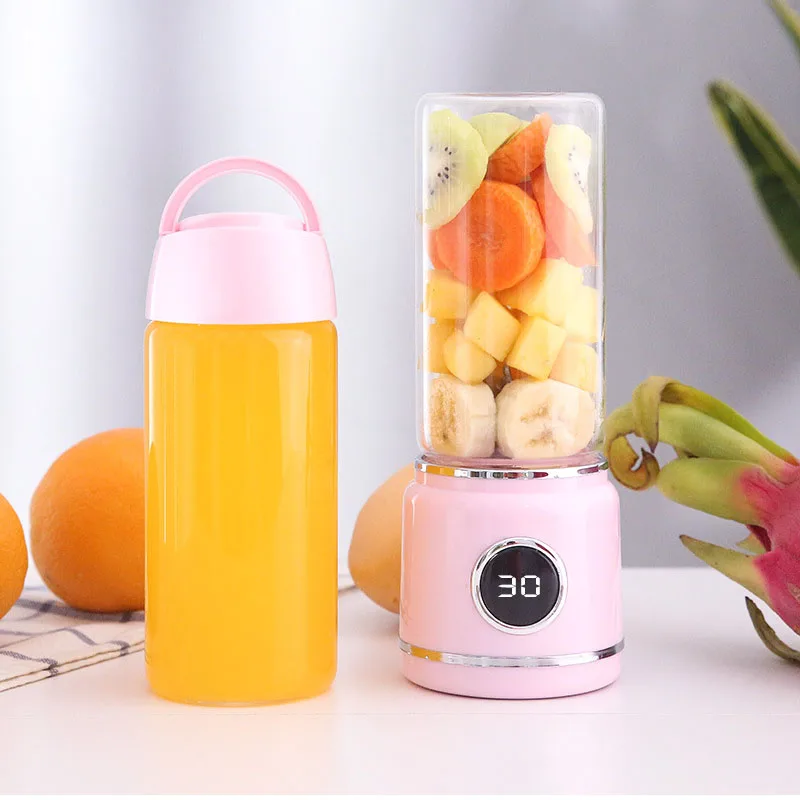  420ml 6Blades Portable USB Rechargable Electric Fruit Juicer Handheld Blender Juice Bottle Cup Kitc - 32961244426