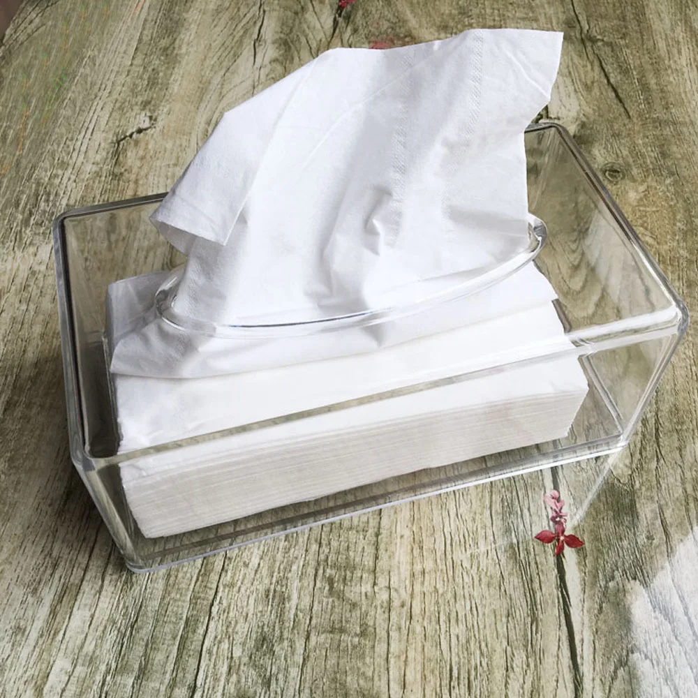 Buy Modern Acrylic Facial Tissue Dispenser Box Cover / Decorative Napkin Holder